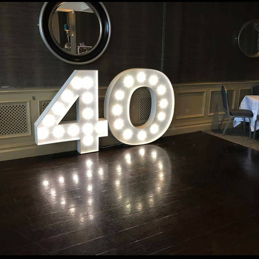 Giant Light Up Birthday Numbers | 21st Birthday Numbers | Light Up Numbers